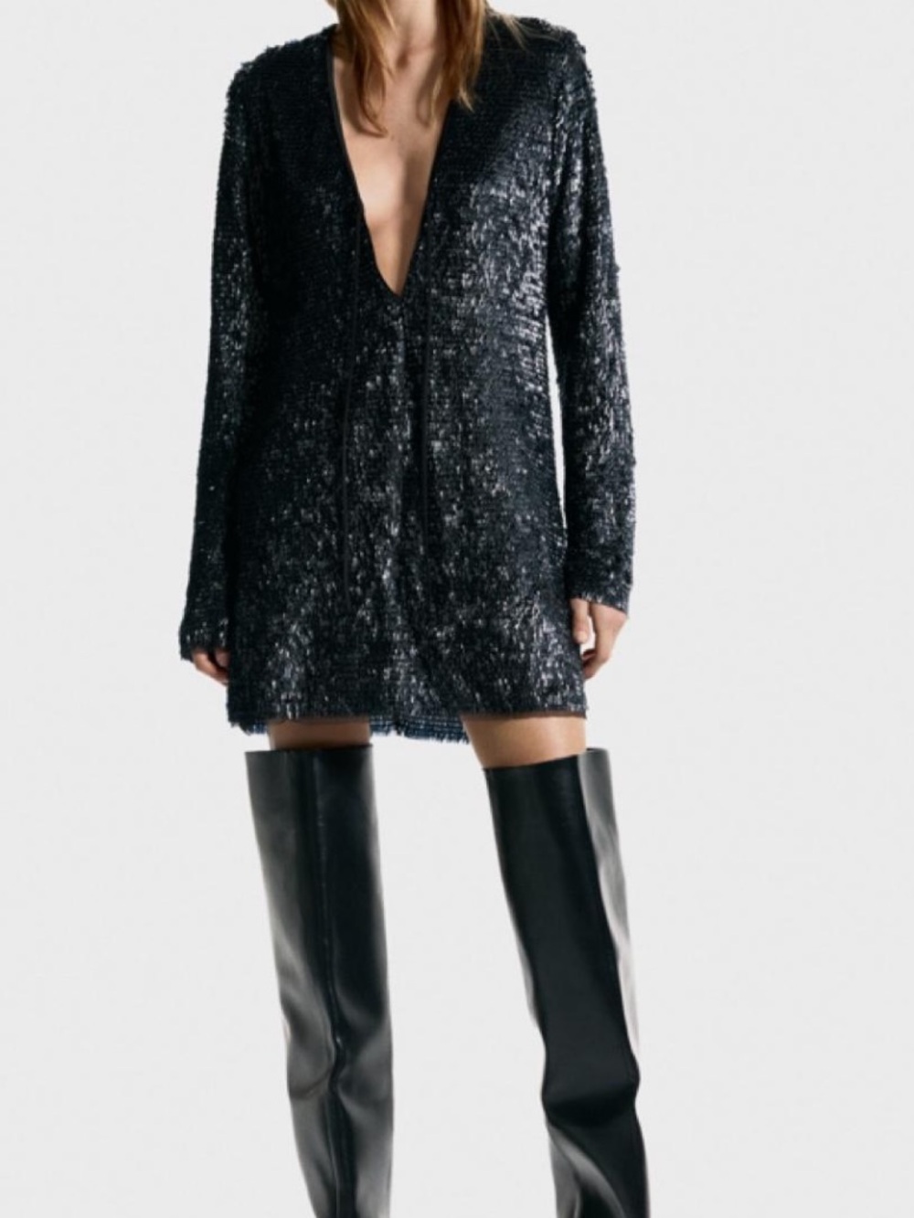 H&M  Edition. Black sequins mini dress  - Women